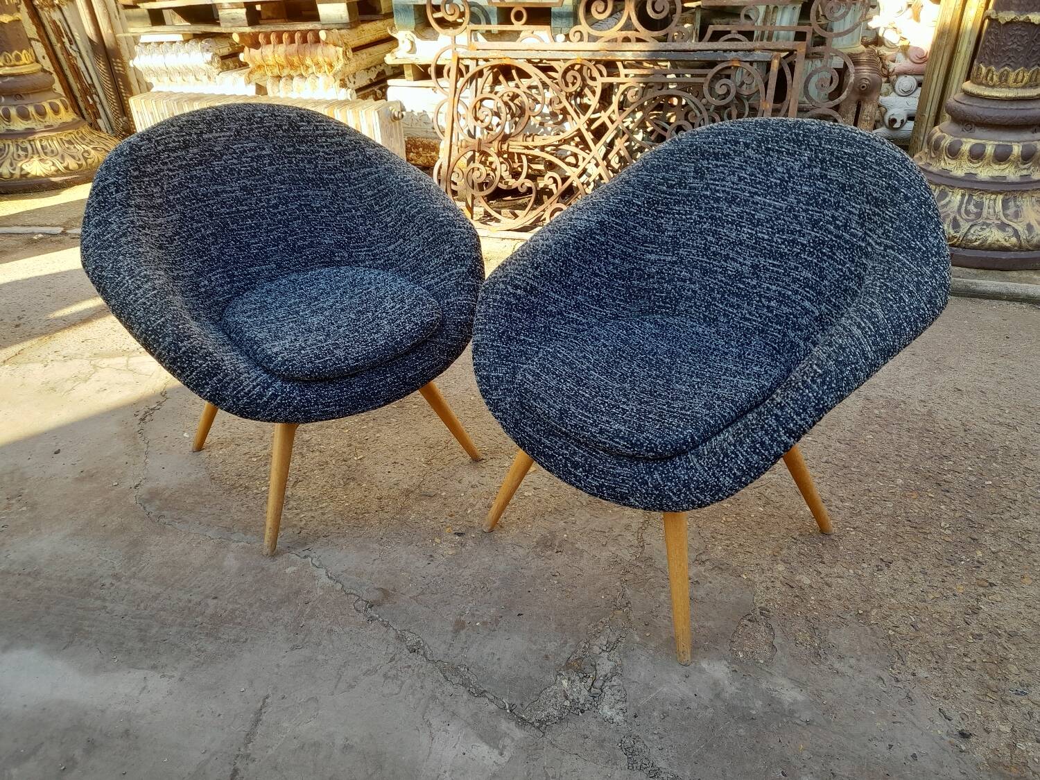 Paire fauteuils tchèques, 1960