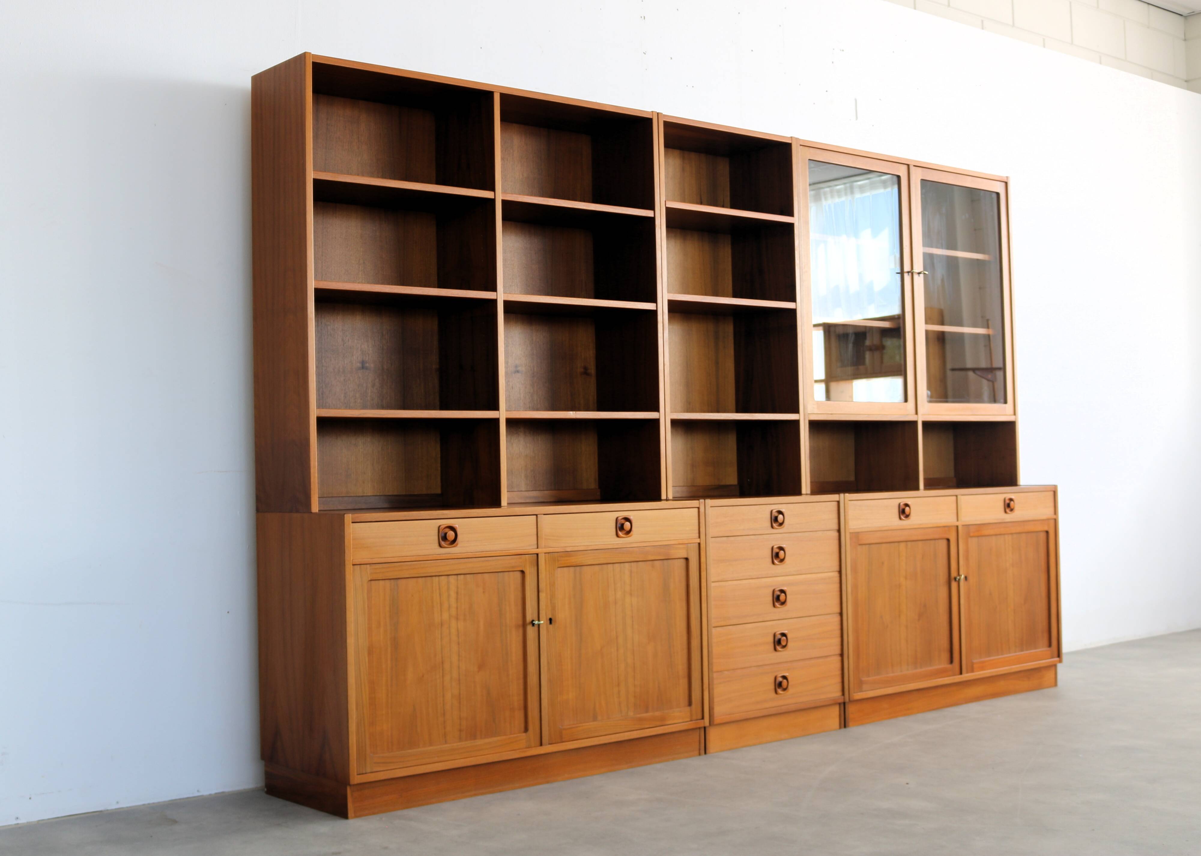 vintage wall unit | bookcase | teak | Swedish