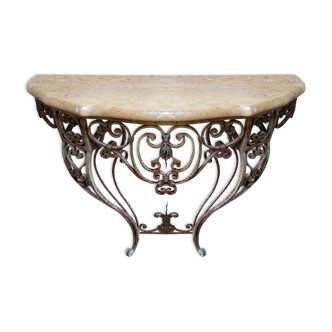 Forged iron console 1950