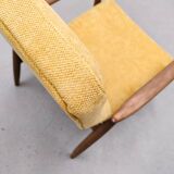 1965 Edmund Homa Chair, Model GFM-64 High Back in Yellow