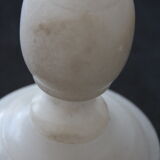 White marble lamp foot