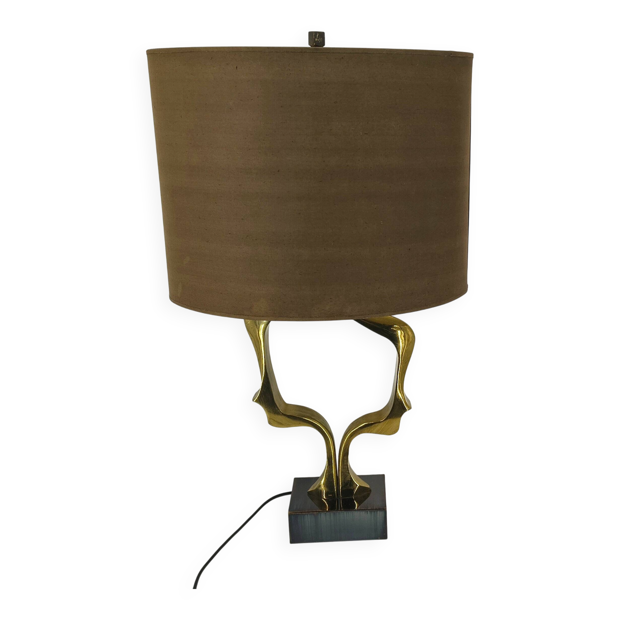Bronze table lamp by Willy Daro, 1970s