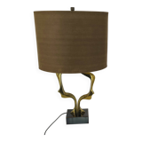 Bronze table lamp by Willy Daro, 1970s