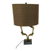 Lampe de table en bronze par Willy Daro, années 1970