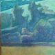 Country landscape by nelly le couedic (20th century)