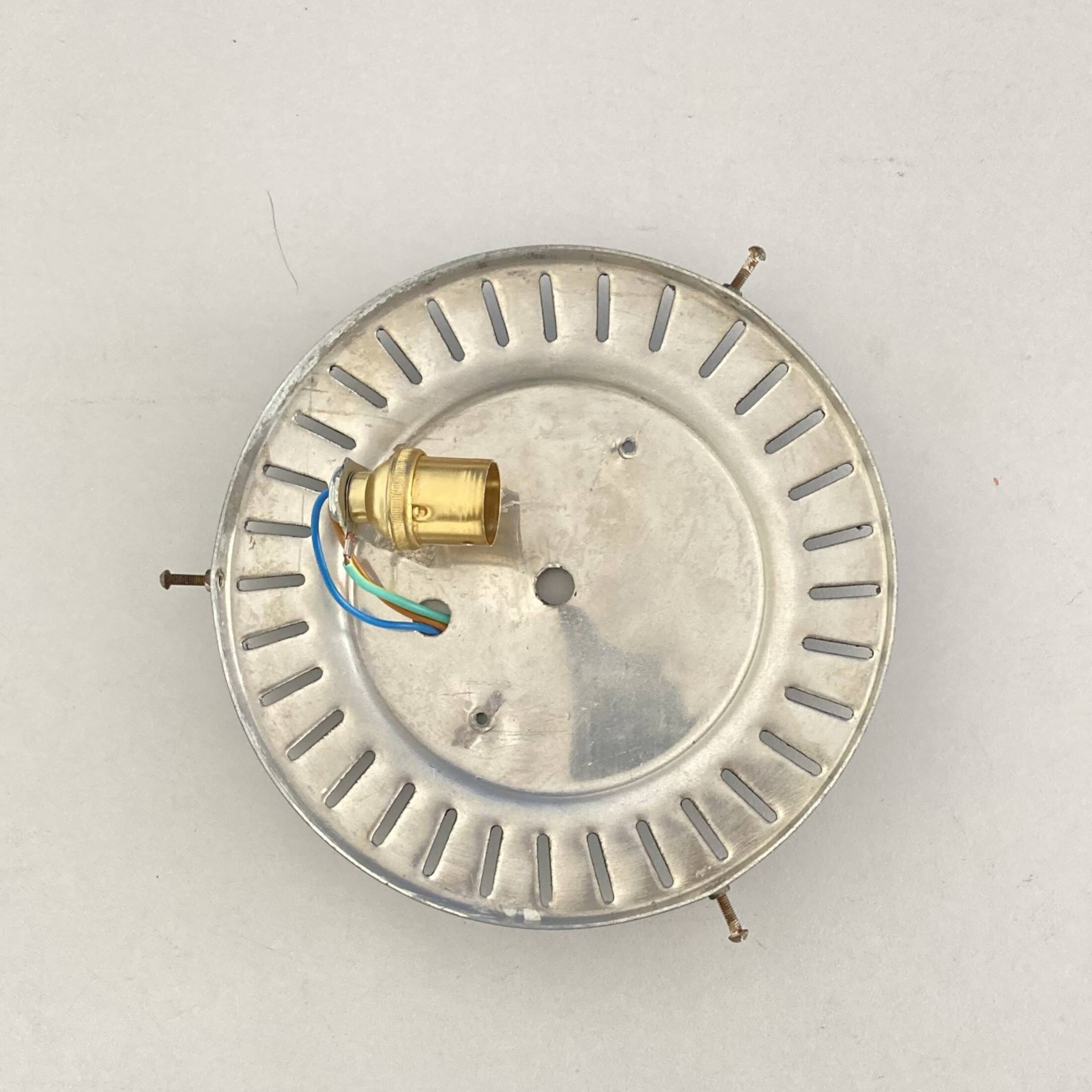 Applique murale plafonnier ronde en verre minimaliste 1970 1980 seventies eighties LAMP-7130