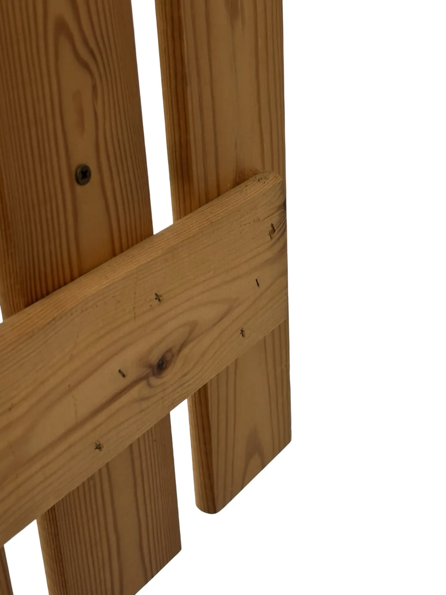 Vintage pine coat rack, 1970s minimalist design