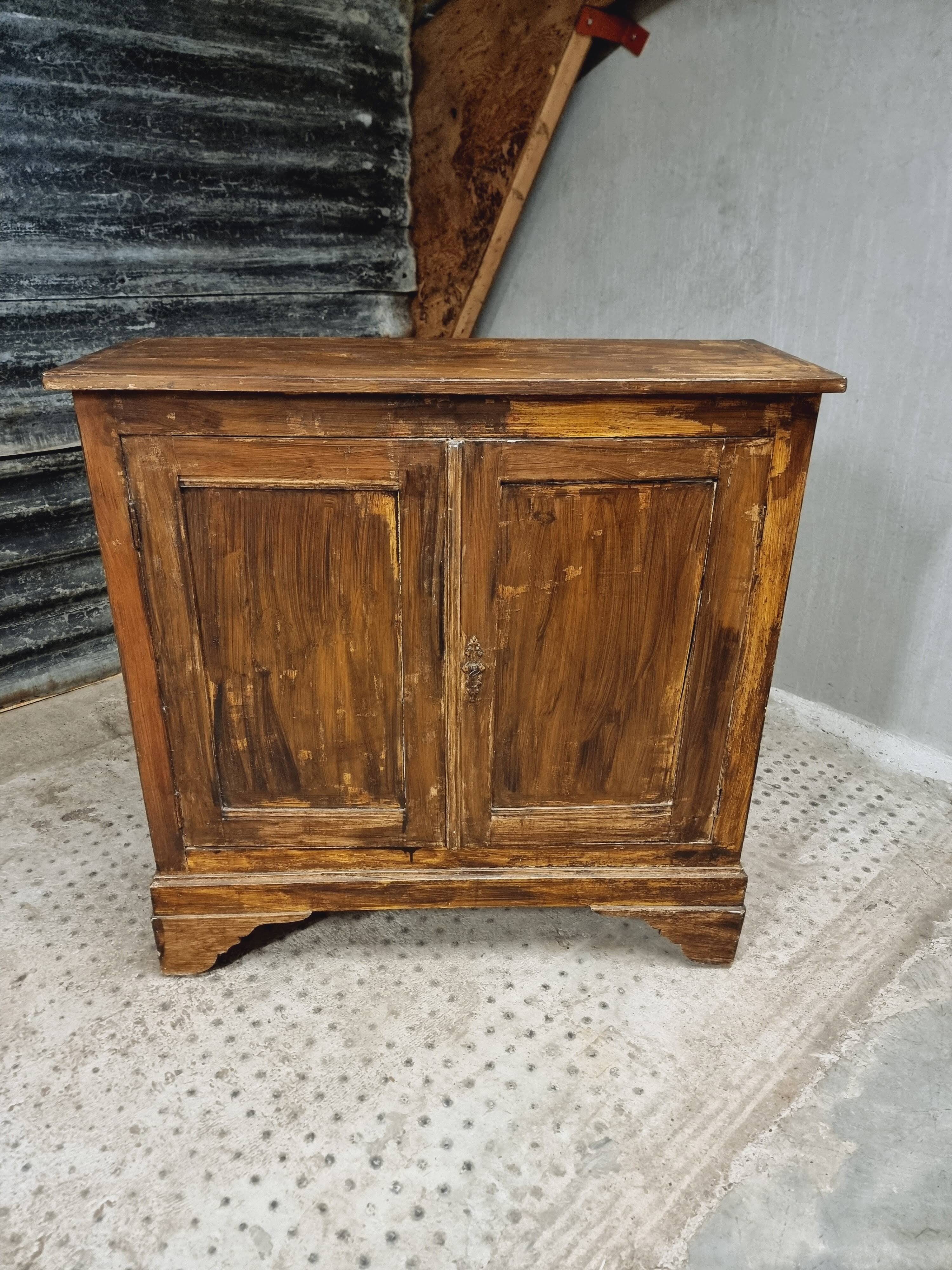 Antique sideboard, farmhouse cabinet, 112x114cm