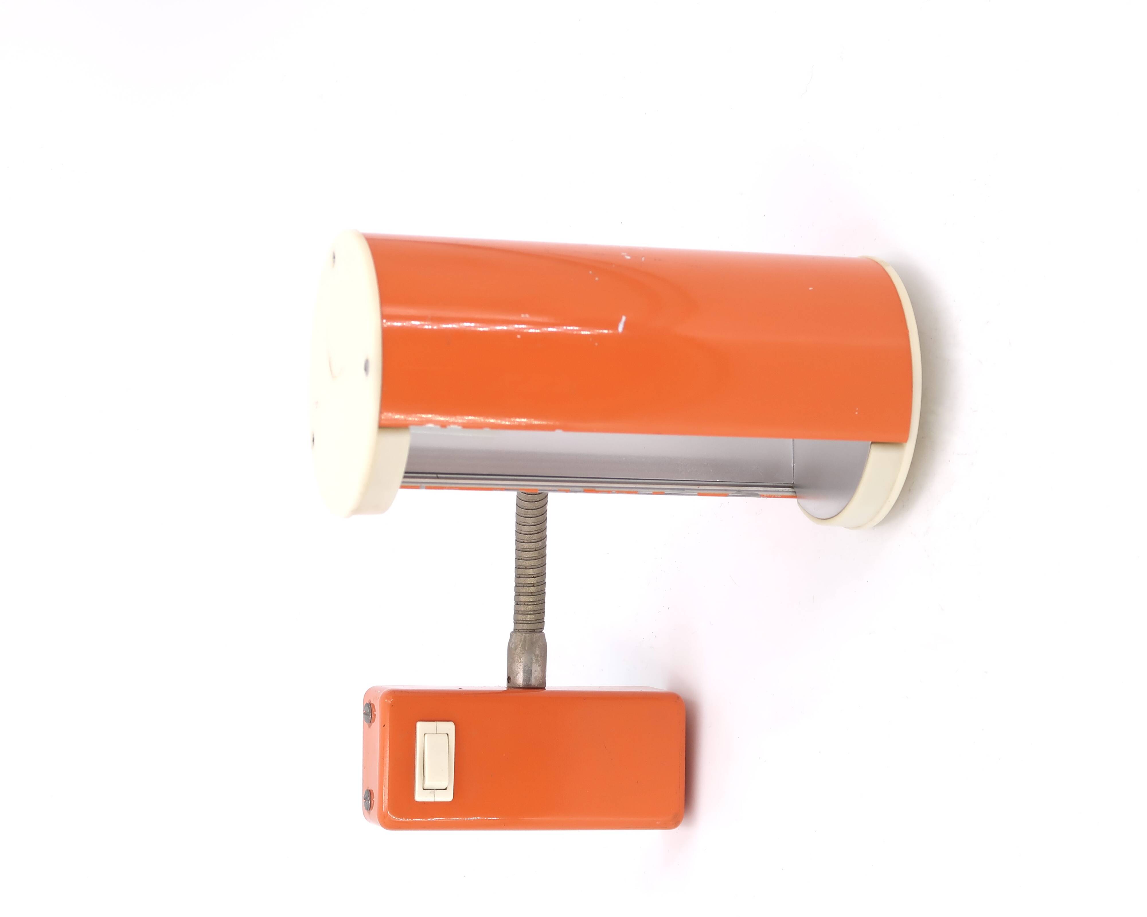 Swedish orange wall light Ateljé Lyktan Ahus, 70s