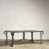 Exceptional garden table with scrollwork