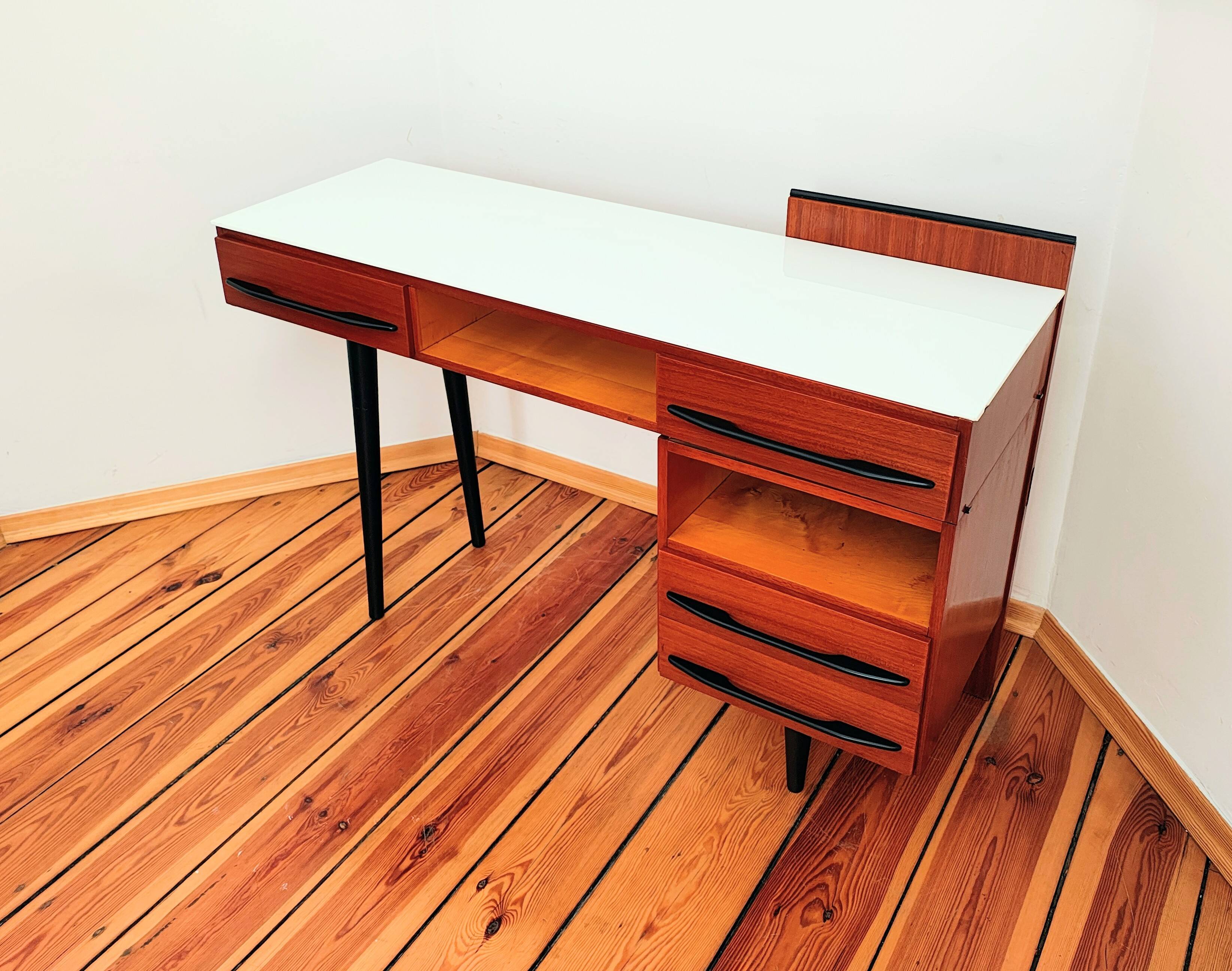 Czechoslovakian Desk by M. Pozar for Up Závody, 1960s, Set of 2
