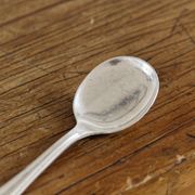 12 silver metal ice spoons, Ercuis