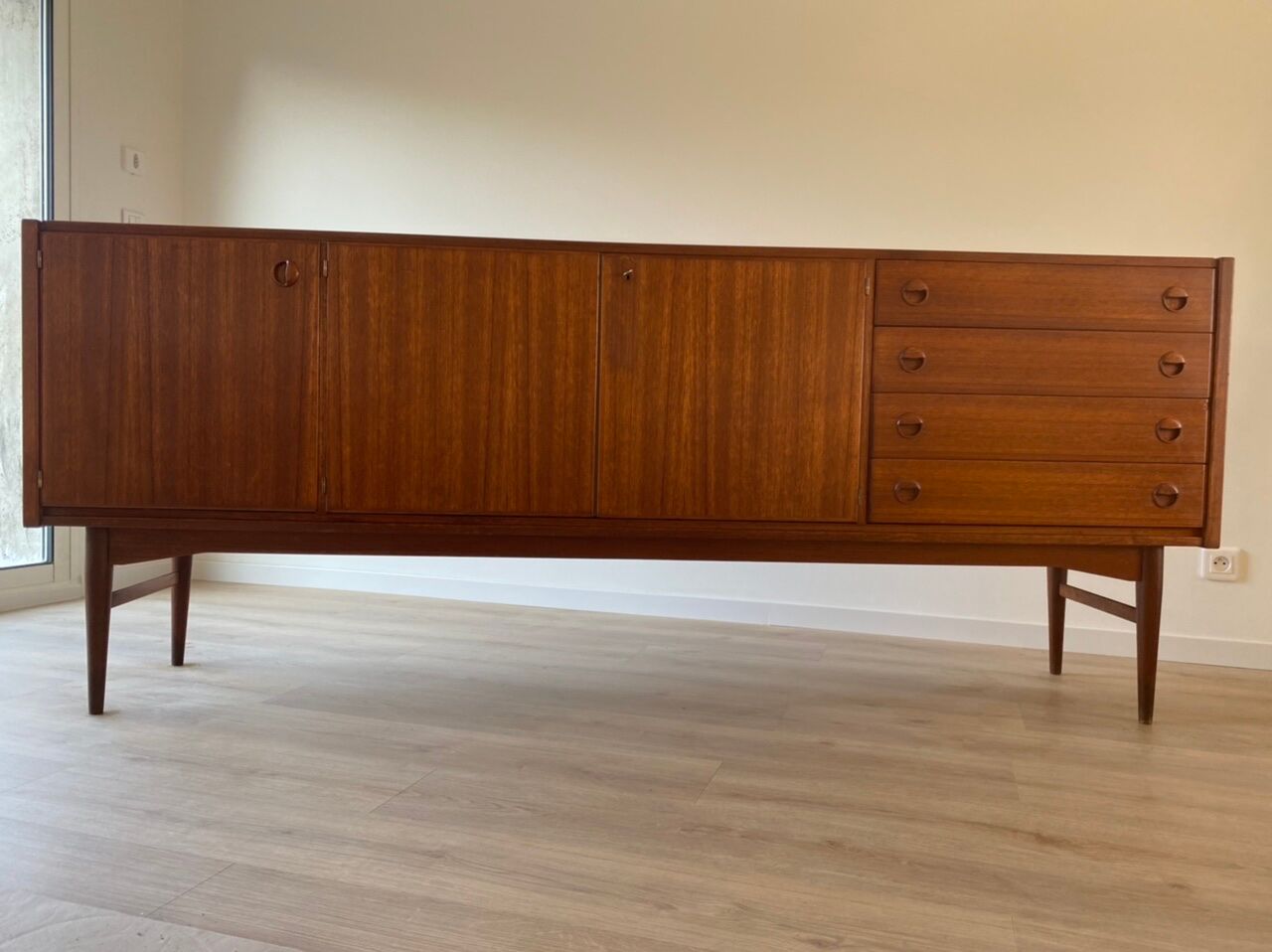 Scandinavian teak row