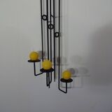 Brutalist German Iron Wall Candleholder, 1960s