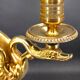 Flamboyant Pair of Candelabra/Chandeliers Solid Bronze Empire Style