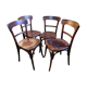 4 chaises bistrot Japy et Delbos début XXe
