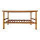 Antique coffee table in rattan and bamboo