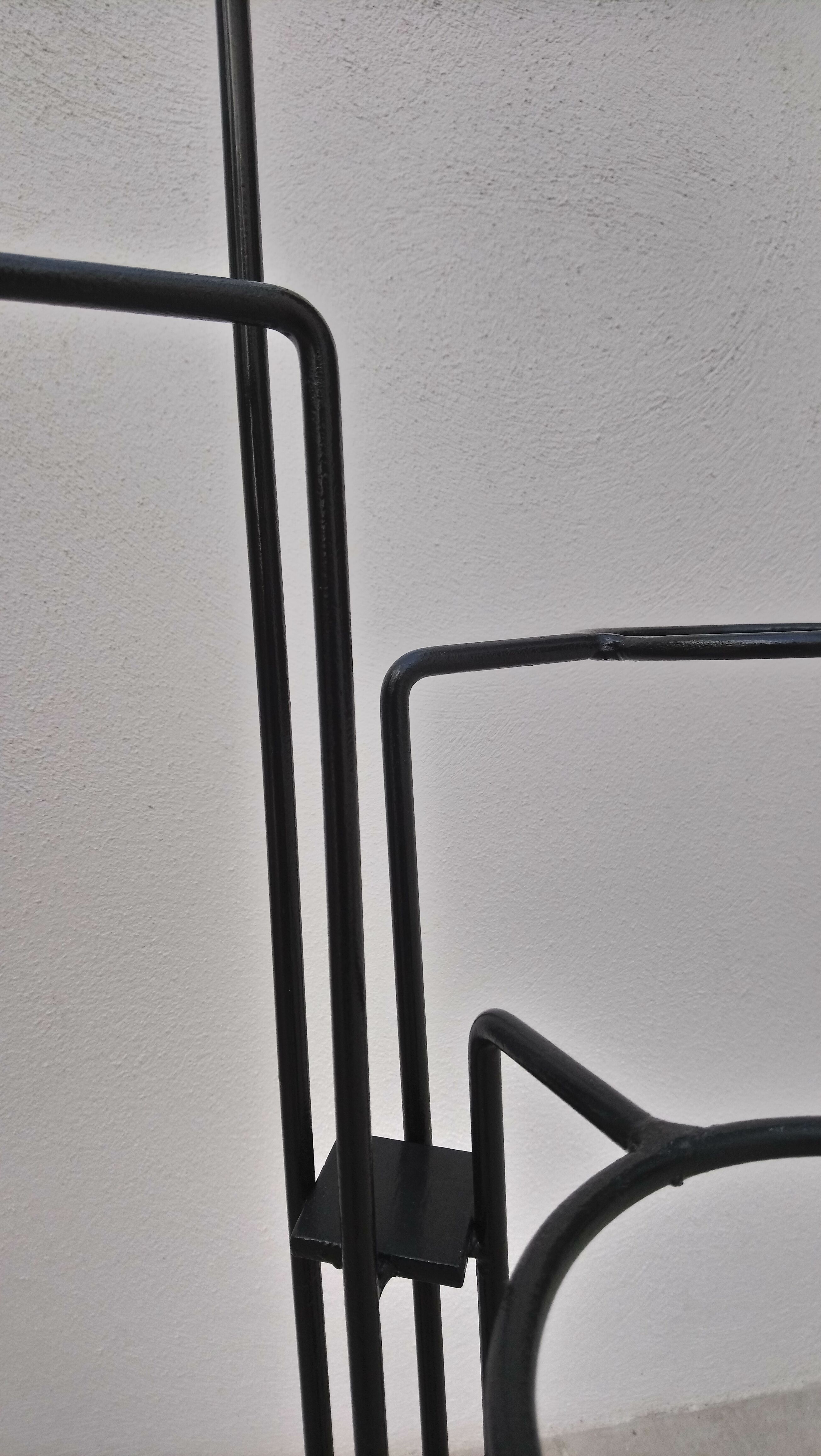 Black iron plant rack 50s