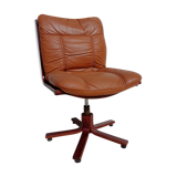 Scandinavian leather office chair Wesnofa