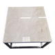 Coffee table 60x60 cream marble