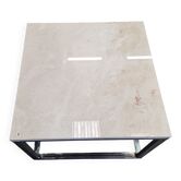 Coffee table 60x60 cream marble