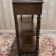 Napoleon III period console in walnut and veneer