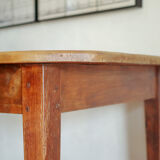 Old wooden farm table
