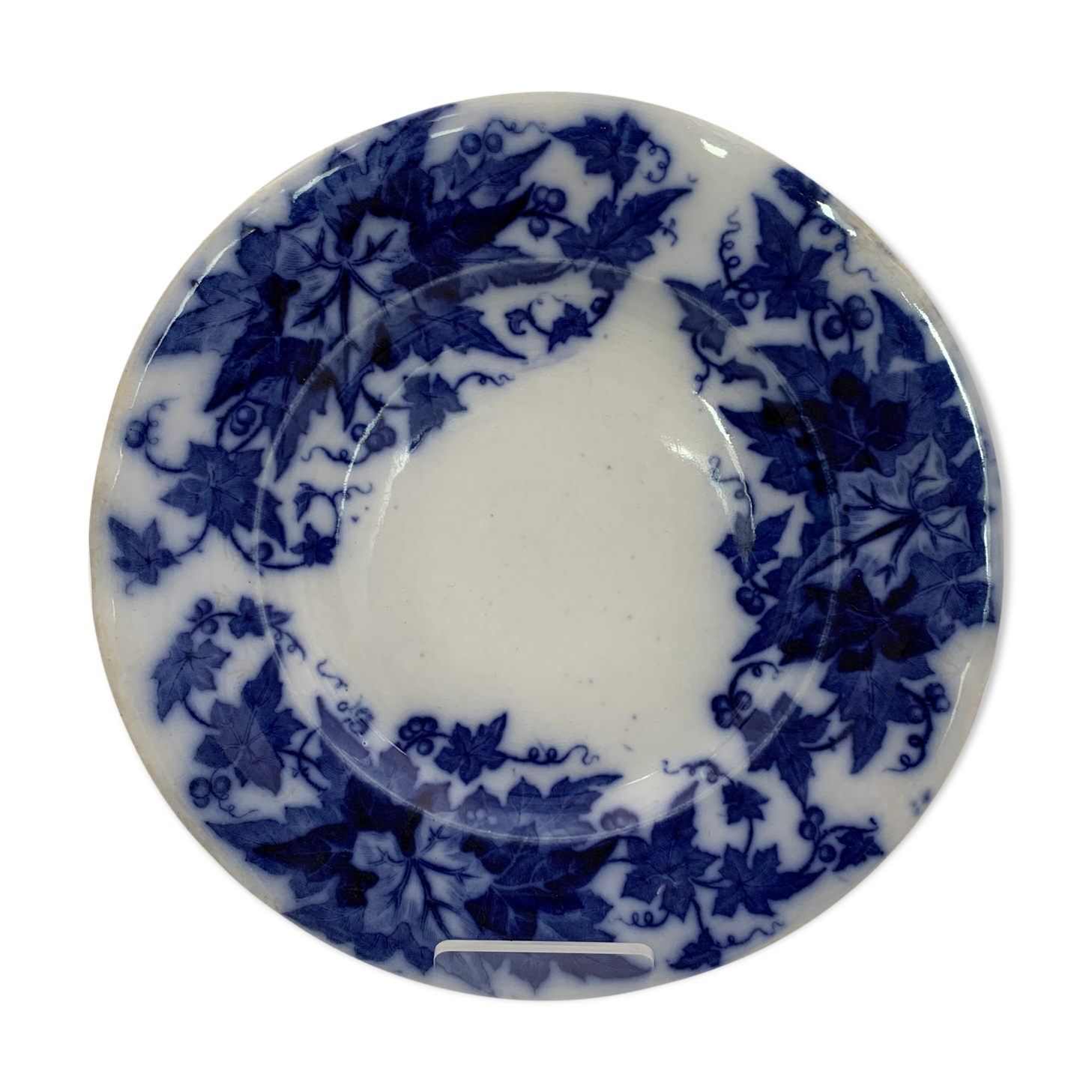 Assiette ancienne faïence Sarreguemines modèle bryonia - fin 19eme siècle