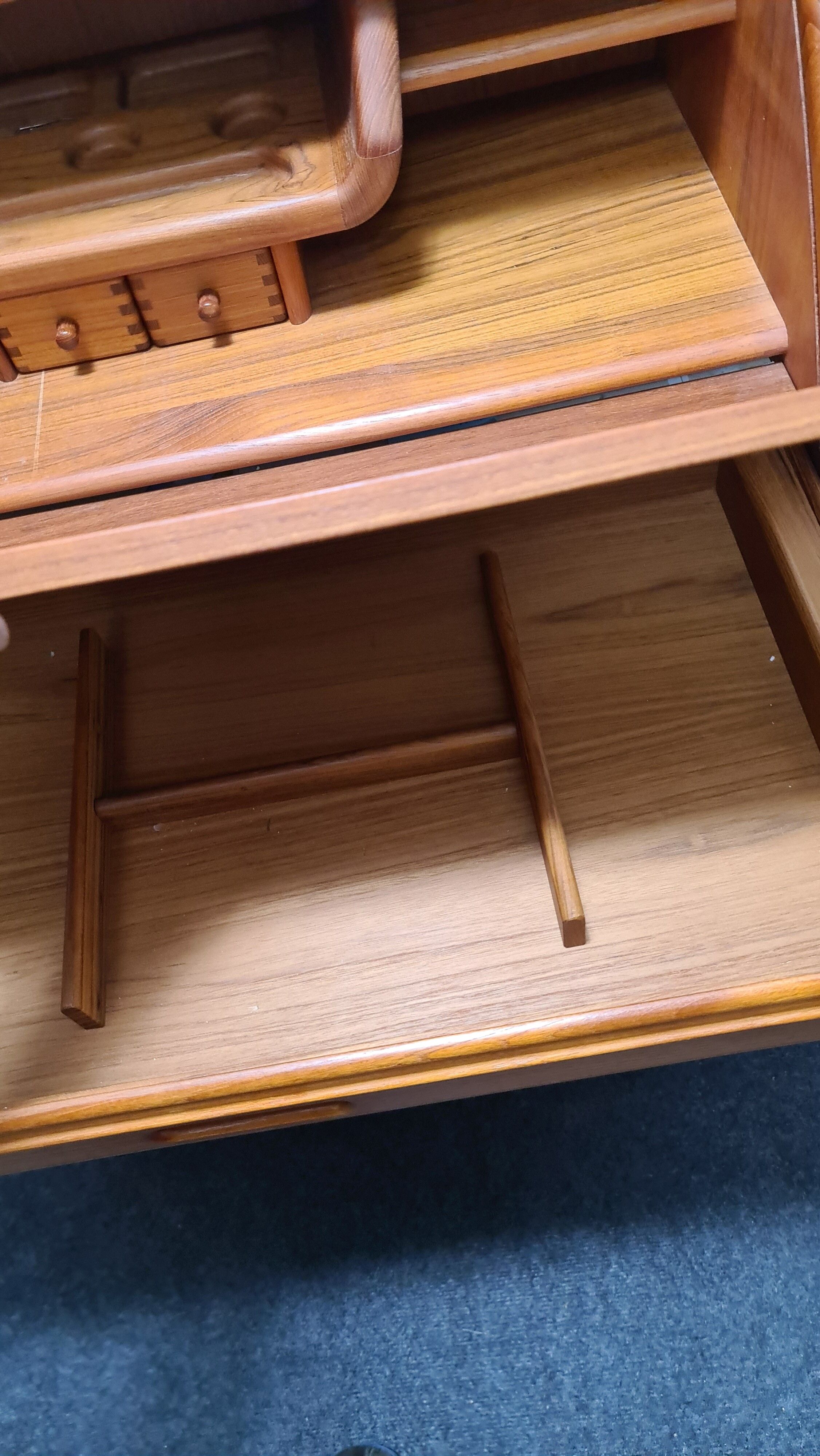 Secrétaire au design danois en teck par Langeskov Møbelfabrik A/S