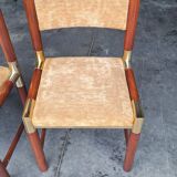 Chairs 70s mahogany