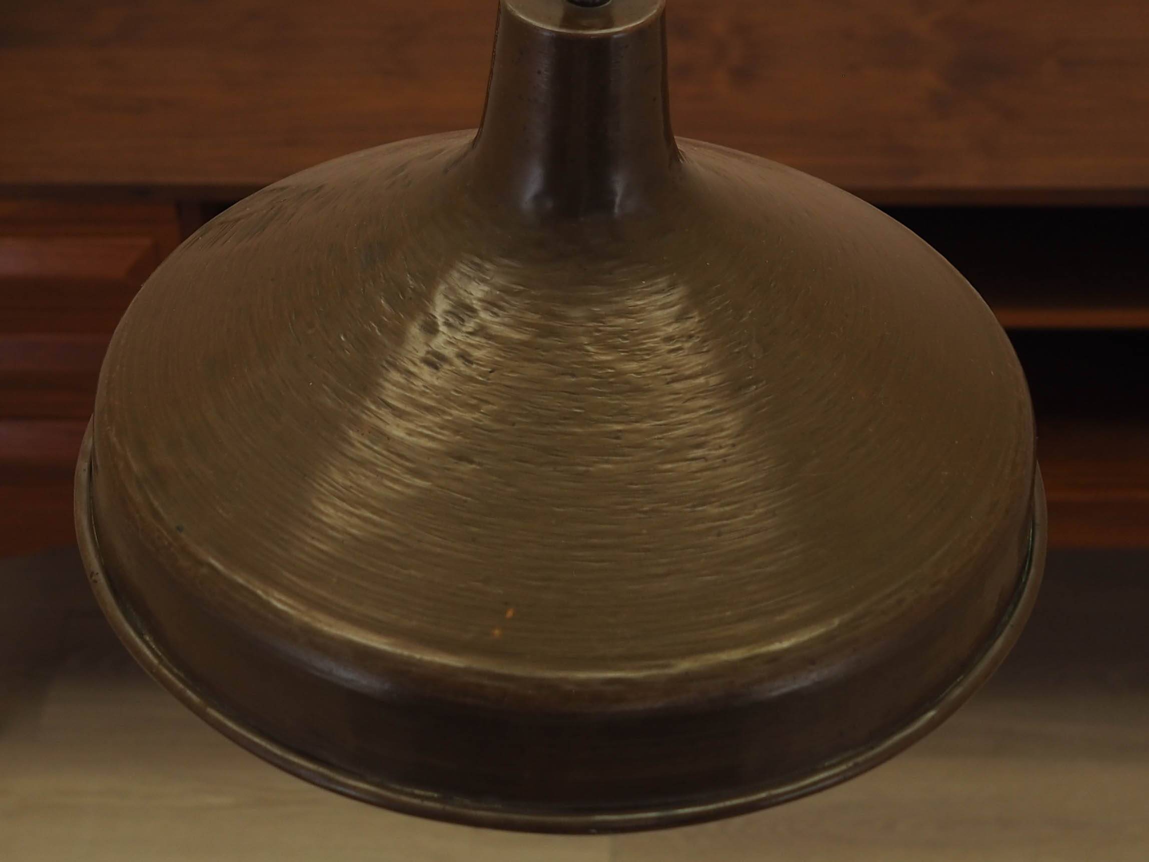 Brass pendant lamp from Denmark, industrial style, 1960s