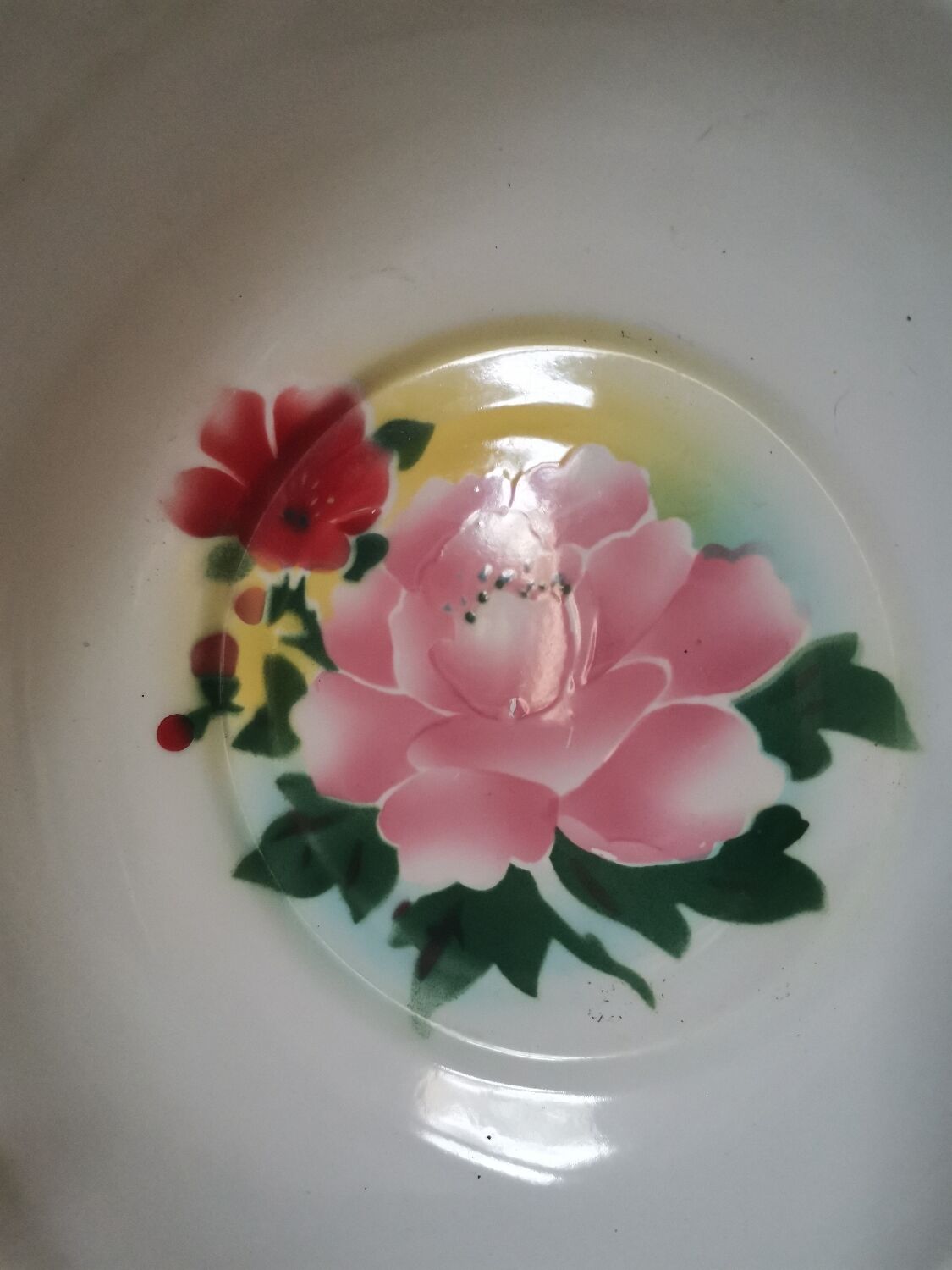 Glazed sheet metal bowl 1950