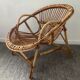 Children's armchair rattan shell from the 70s