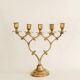 Chandelier ancien 5 branches en laiton