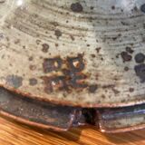 Pair of vintage 1970s stoneware lamps