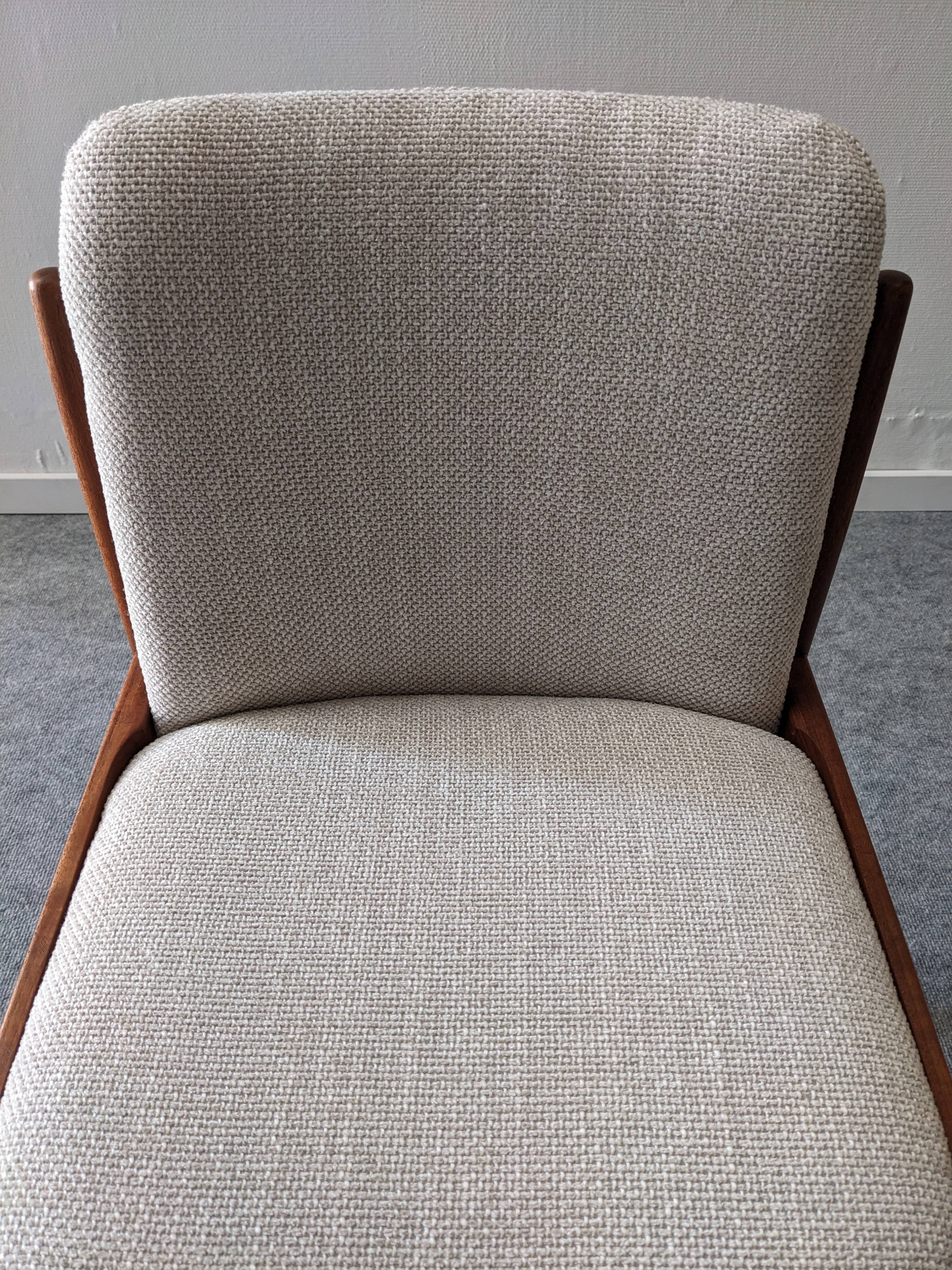 Set of 4 Scandinavian teak chairs, Denmark circa 1960.
