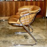 Fauteuil vintage modéle flynn par gastone rinaldi italie 1970
