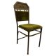 Art Nouveau chair in brass