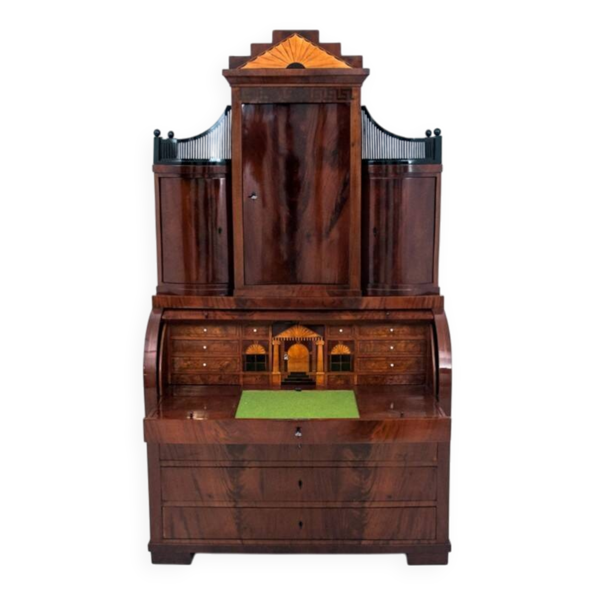 Biedermeier secretary, Northern Europe, mid 19th century.