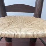 Brutalist low chair attributed to Charles Dudouyt, around 1940.