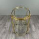 Rolling Table Cart in Brass and Glass, 20th Century
