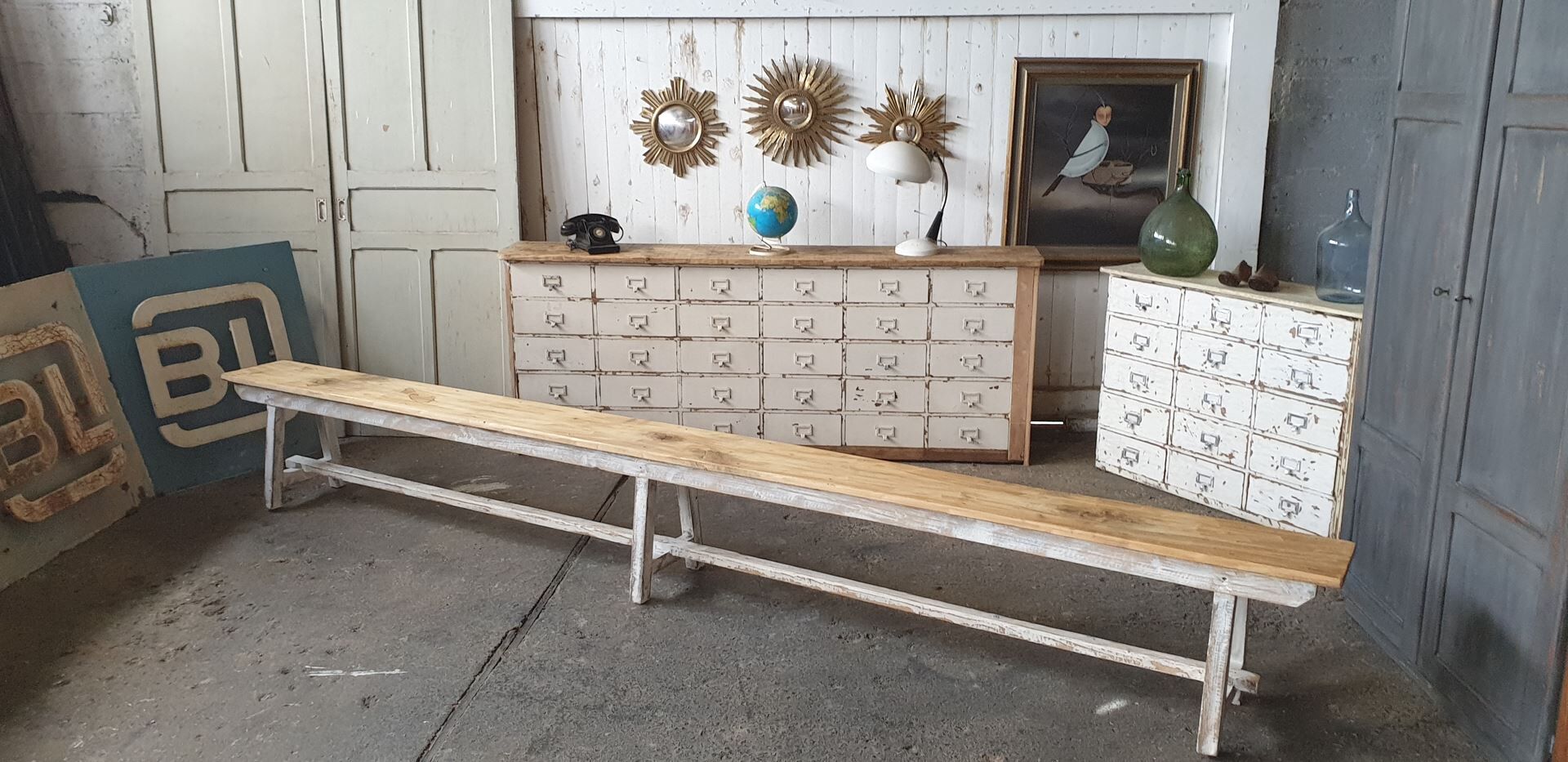 Banc de ferme vintage