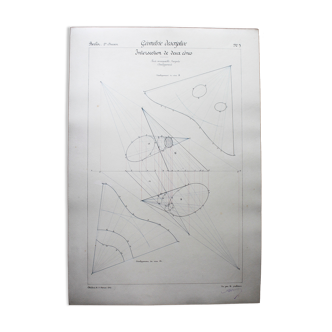 Study drawing Geometry Arts et Métiers 1907
