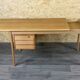 1960s 1970s Oak Writing Desk Sliding Top by Peter Løvig Nielsen for Løvig