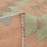 6x10 Kilim Turkish Nomadic Design Kilim Rug, 181x312 Cm