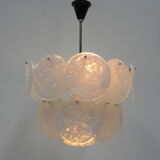 Frosted ice hanging lamp with 18 plastic discs
