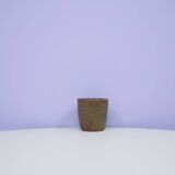vintage brown ceramic pot