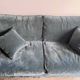 Green velvet sofa AMPM