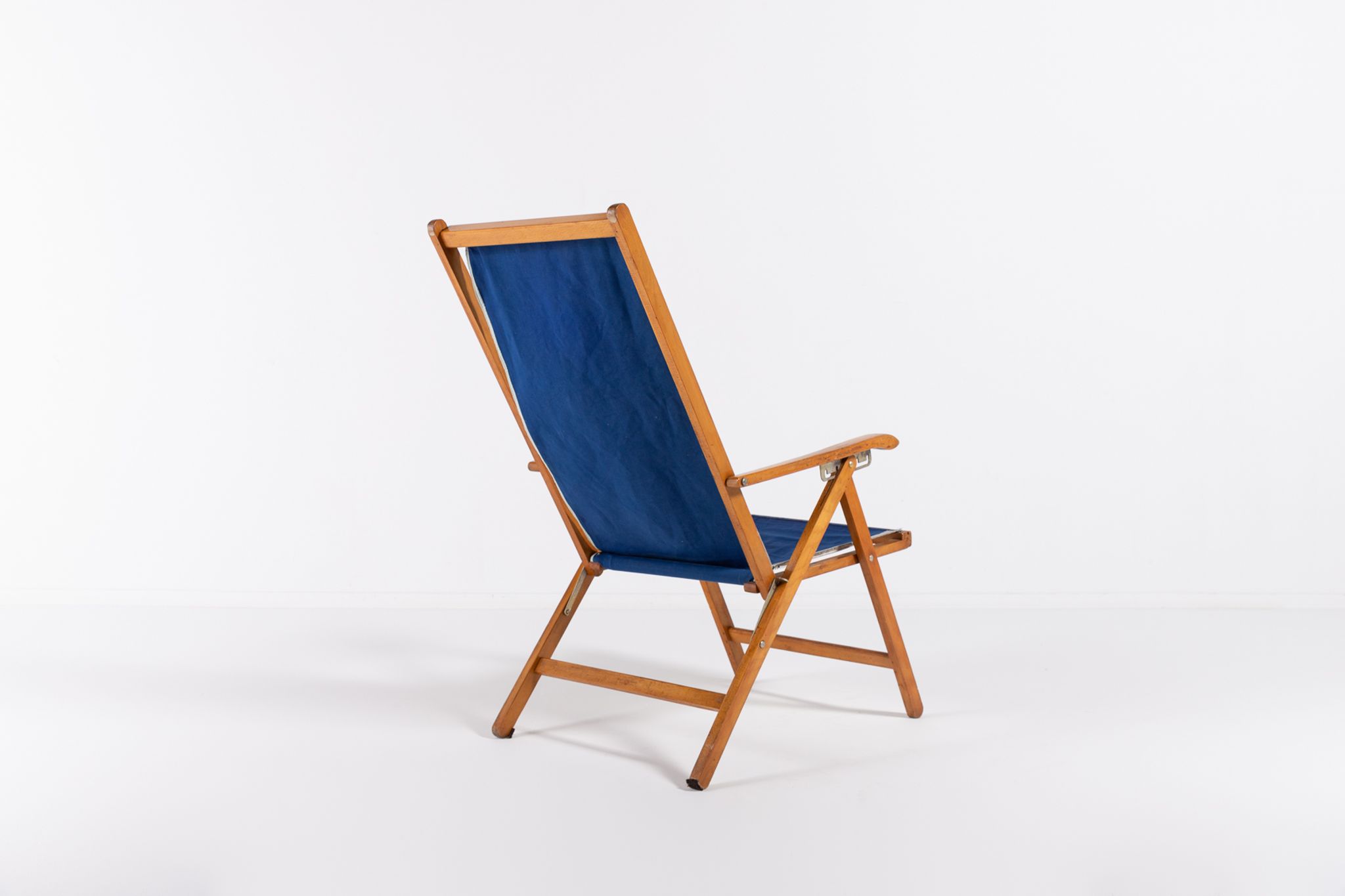 Italian foldable chaise longue by Fratelli Reguitti 1960