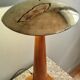 Large nautical lamp in wood and brass from the 80s